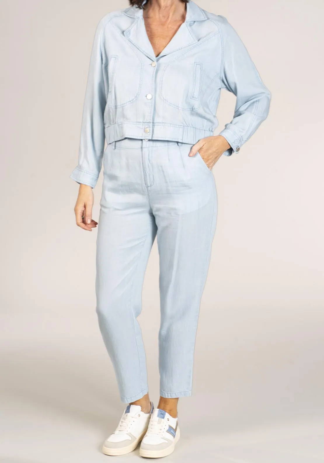 Lyocell Slub Jacket - Blue
