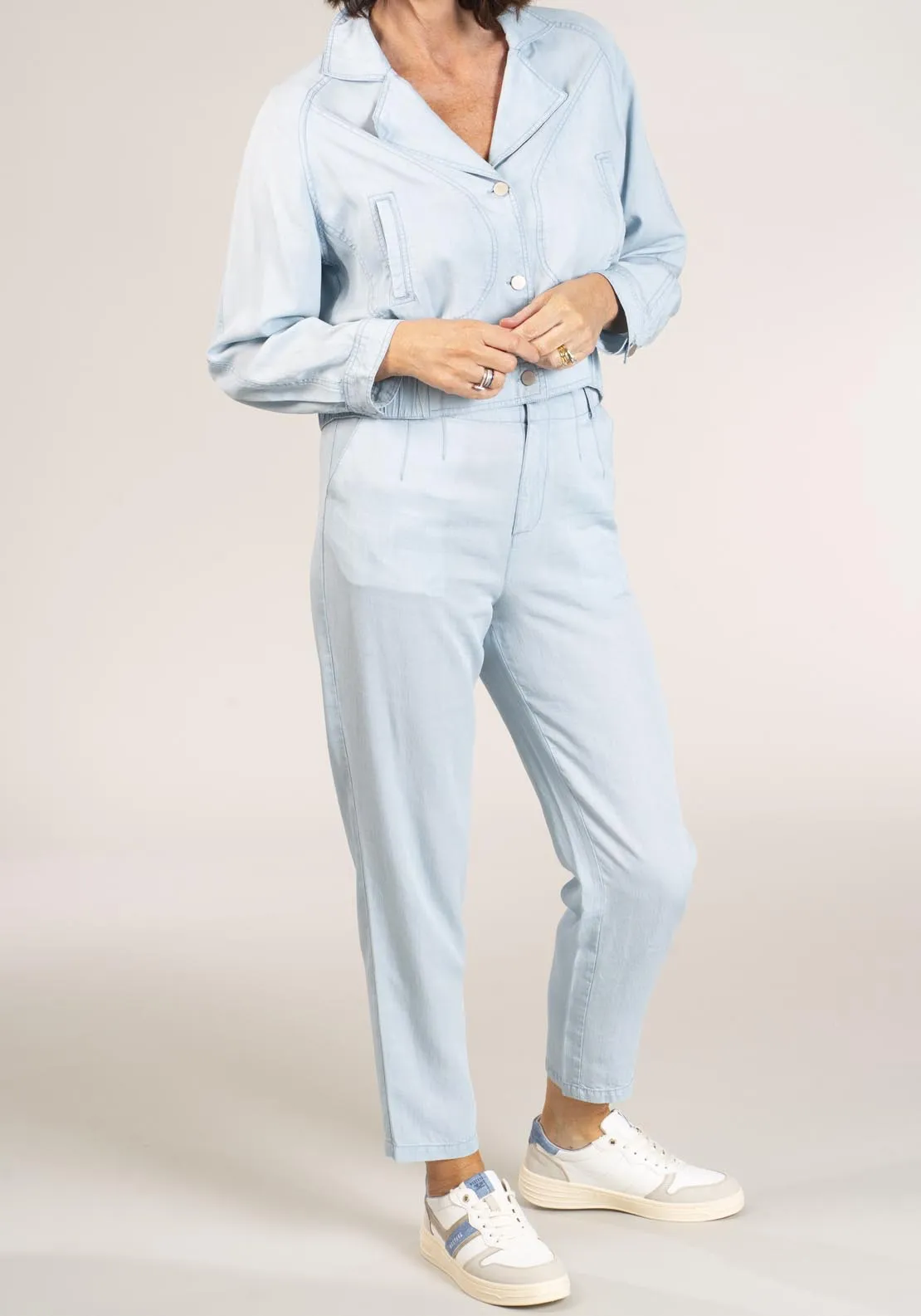 Lyocell Slub Jacket - Blue