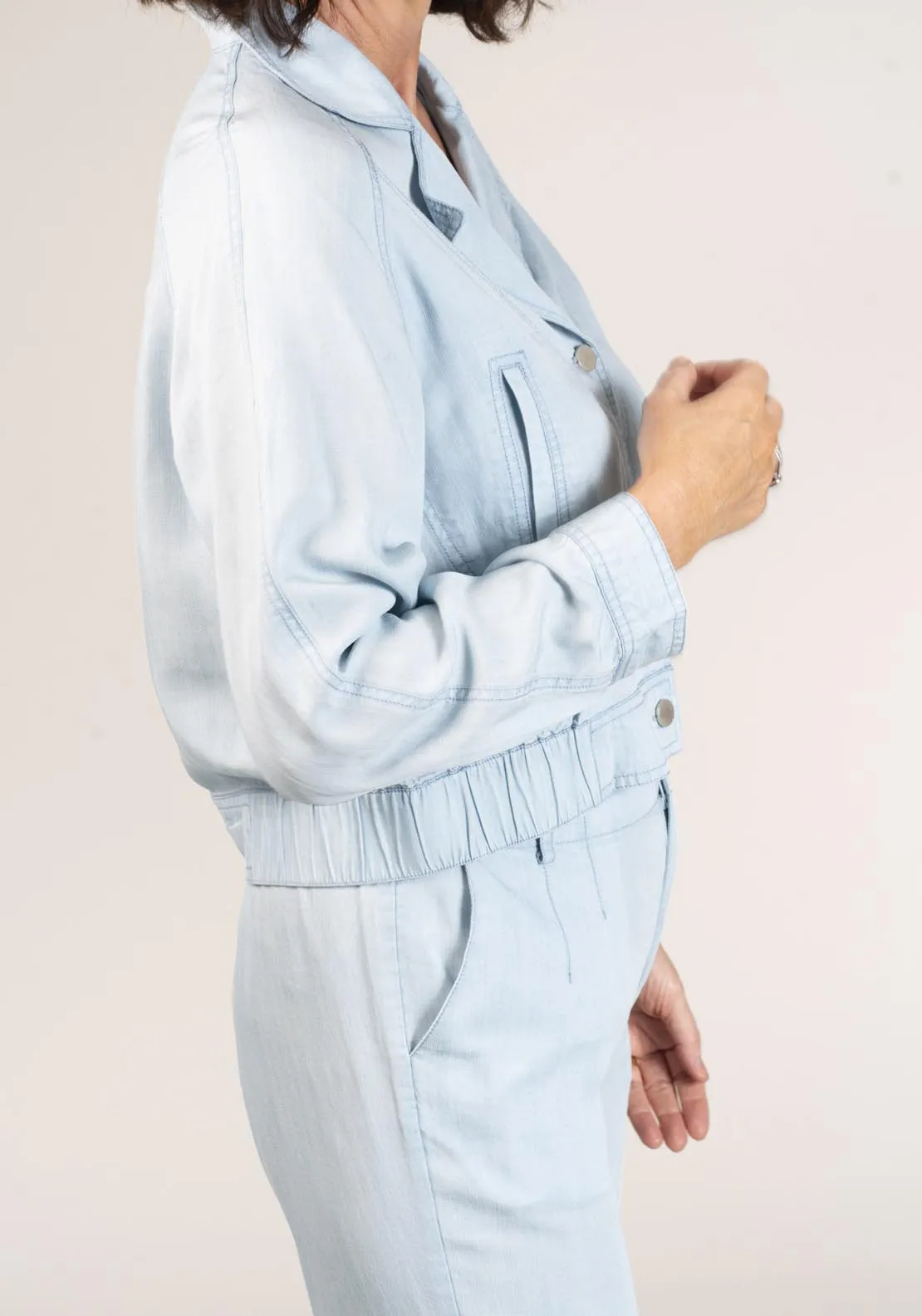 Lyocell Slub Jacket - Blue