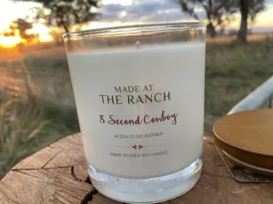 Made At The Ranch Soy Candle Large with Box - 8 Second Cowboy