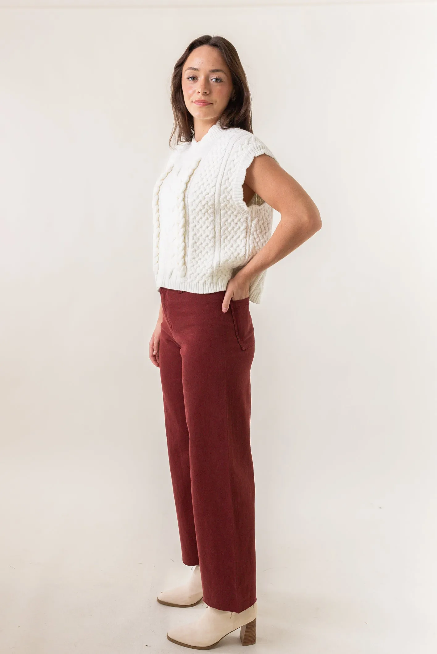 Mae Wide Leg Denim Pants