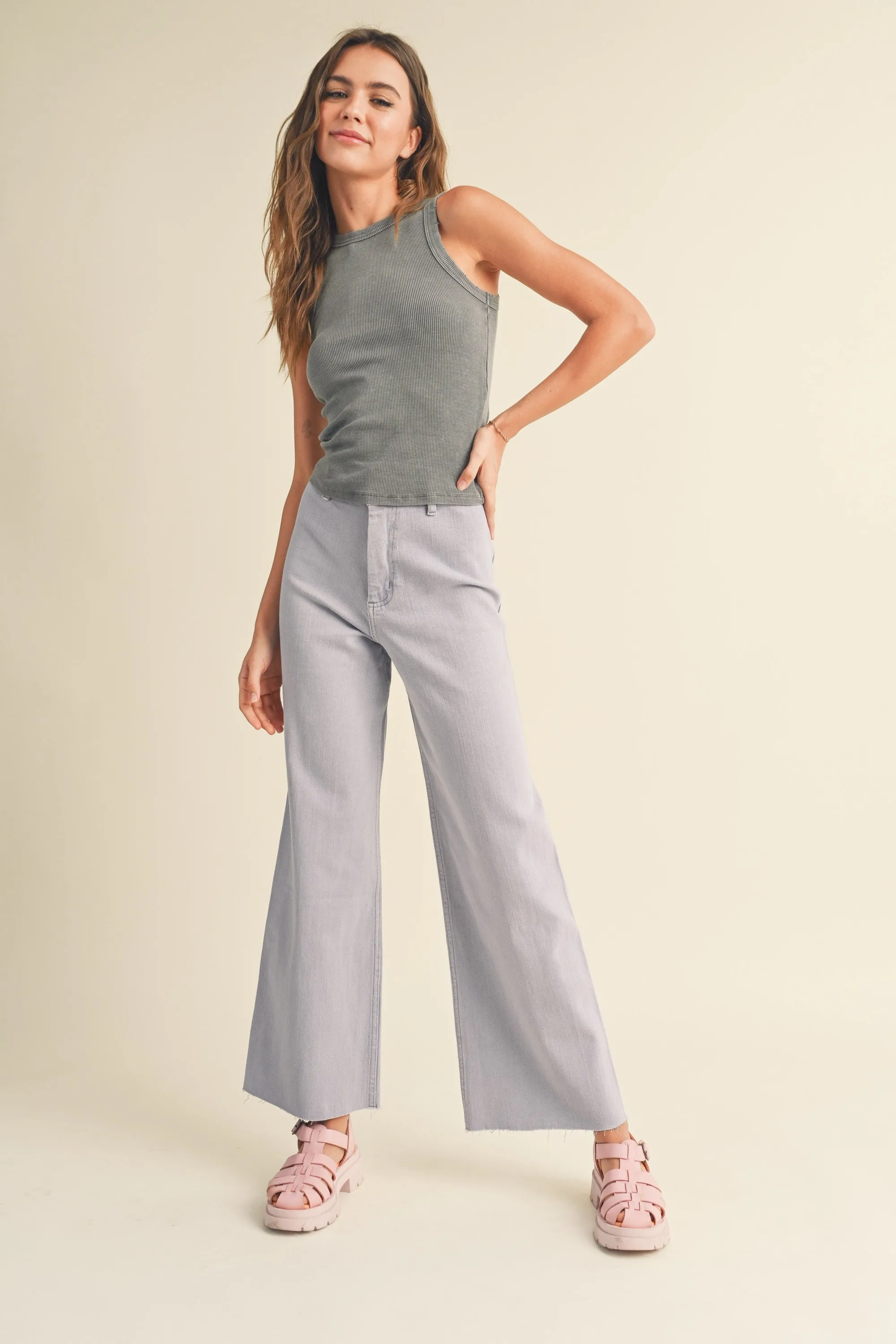 Mae Wide Leg Denim Pants