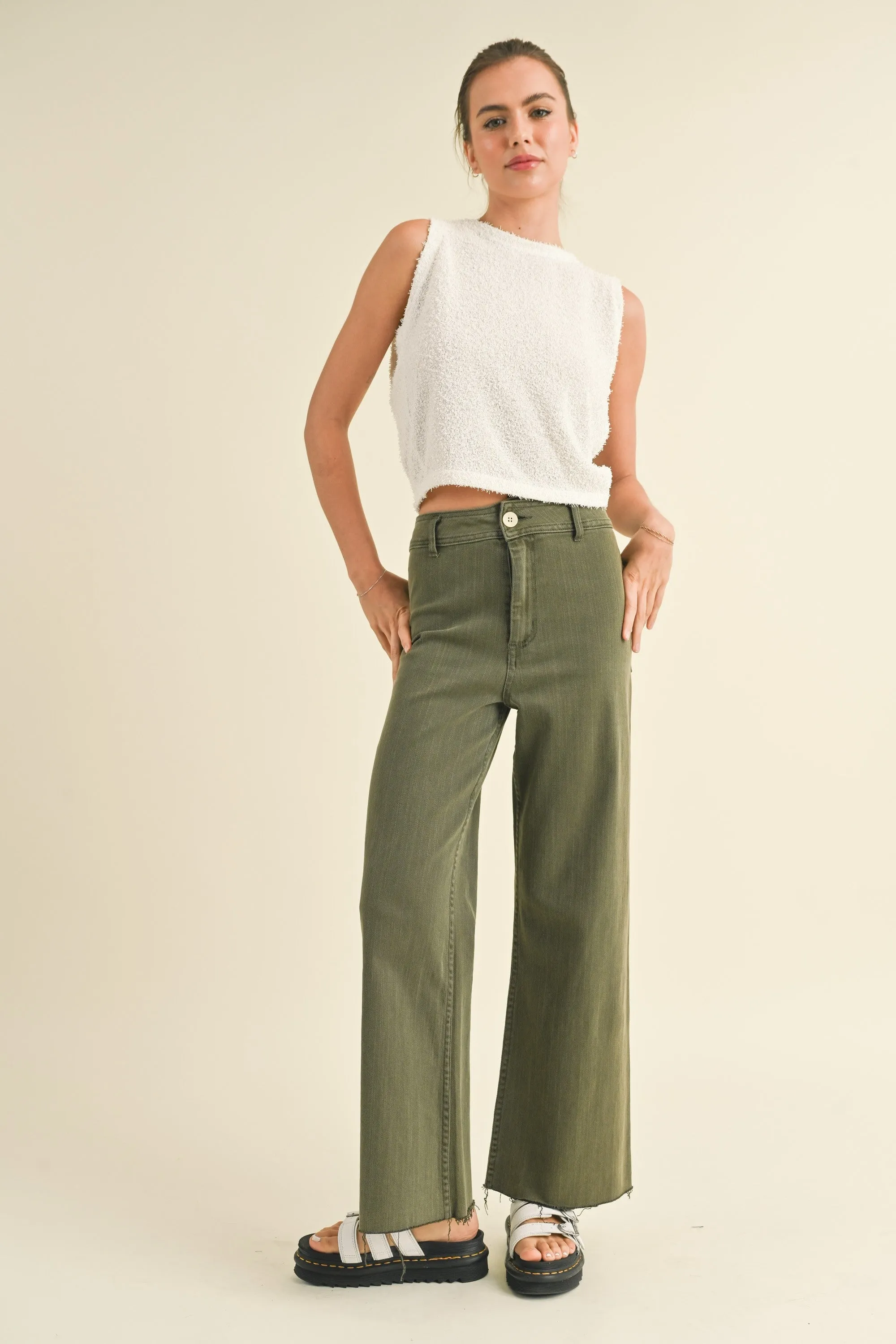 Mae Wide Leg Denim Pants