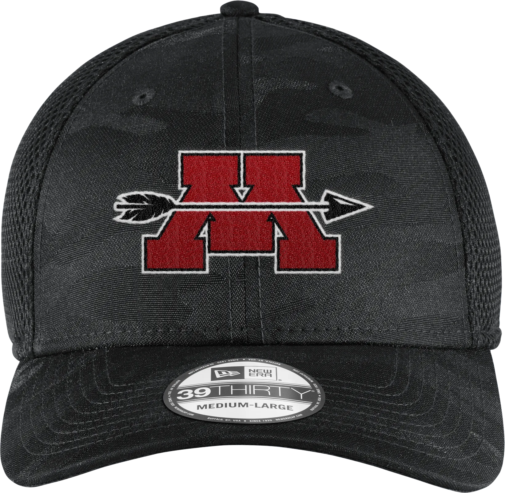 Mercer Arrows New Era Tonal Camo Stretch Tech Mesh Cap