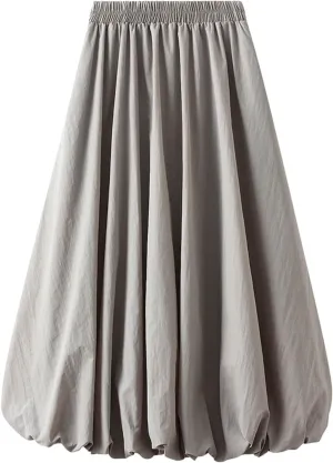 Midi Skirts for Women Women Mid Length Skirt High Waisted Bud Skirt with Pocket Holiday Party Costume Half Skirts