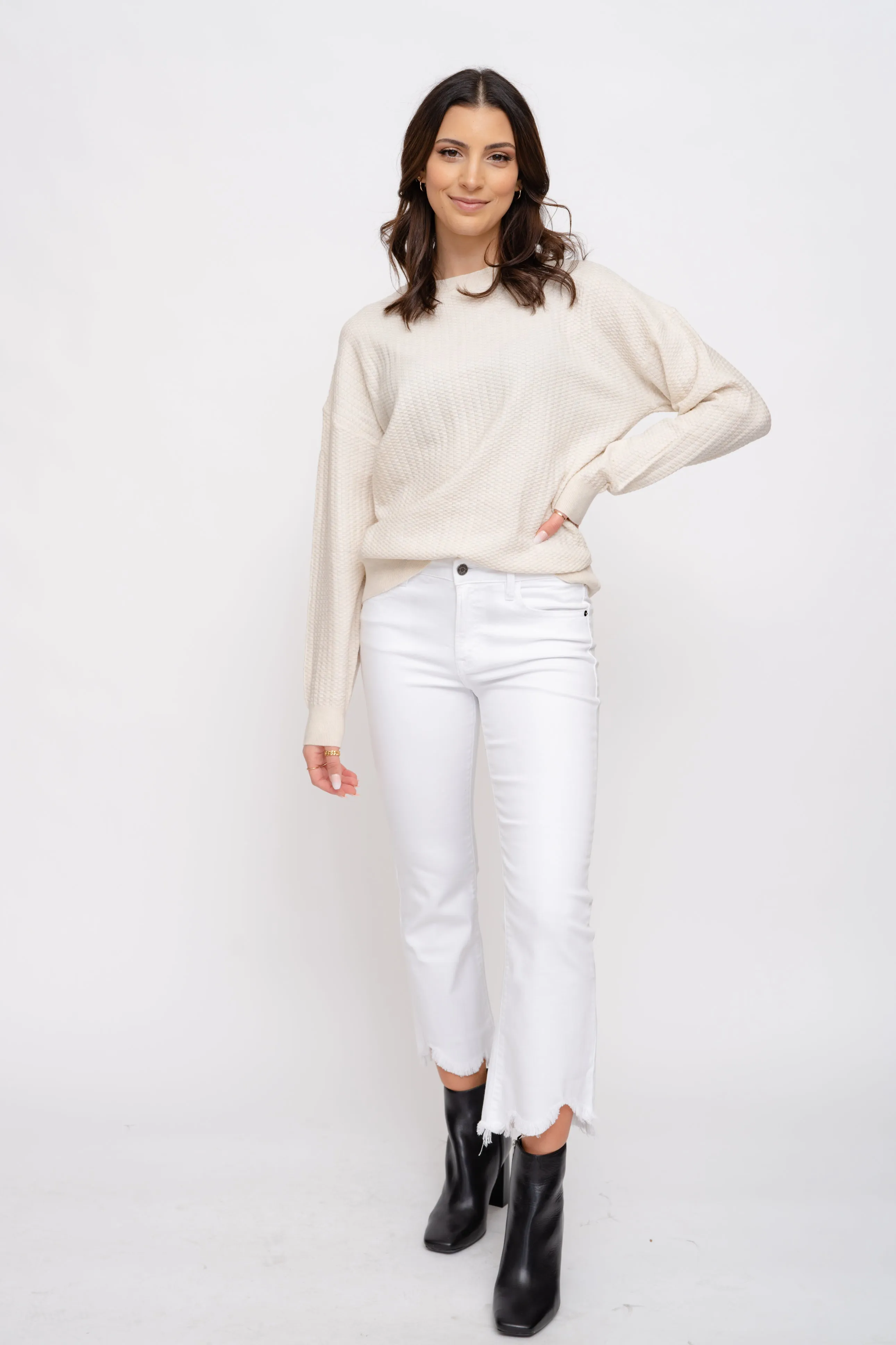 Miss You More Relaxed Knit Sweater