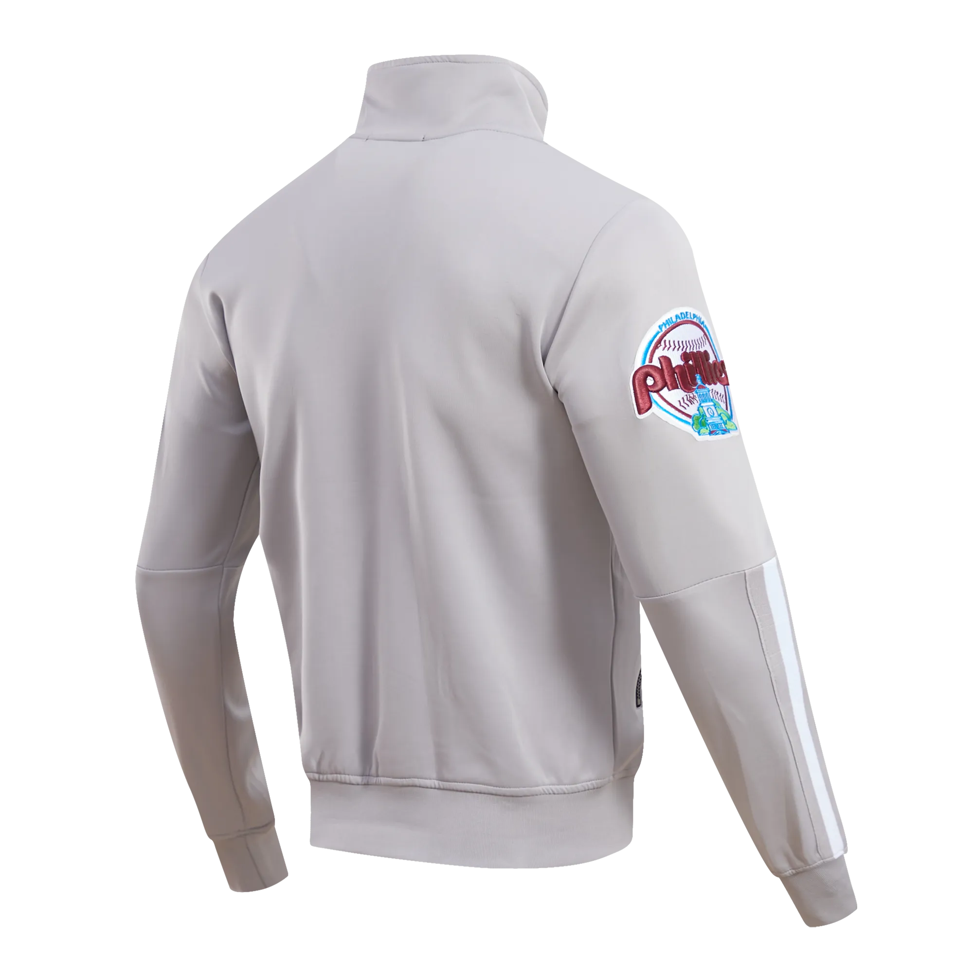 MLB PHILADELPHIA PHILLIES CLASSIC MEN'S TRACK JACKET (GRAY)