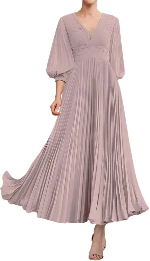 Mother of The Bride Dresses for Wedding Party Gown Formal Evening Dresses Long Mother of The Groom Dresses Pleated