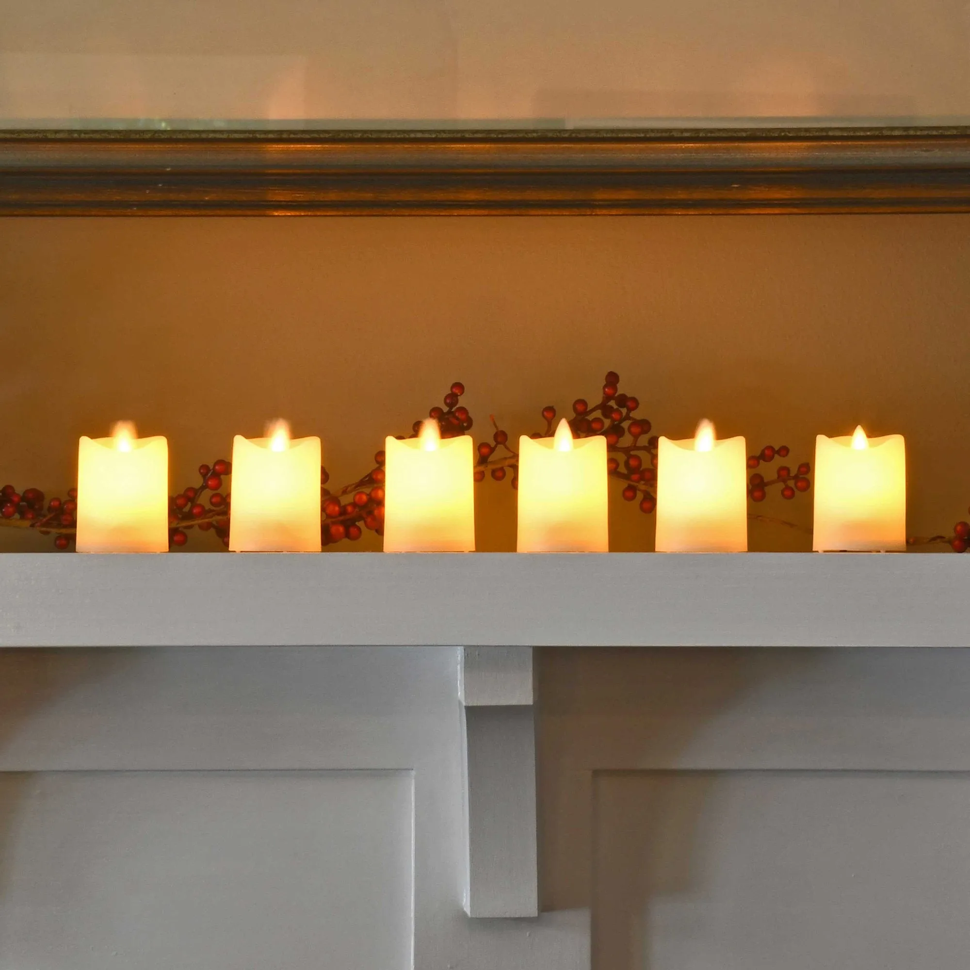 Moving Flame Battery Operated LED Votives