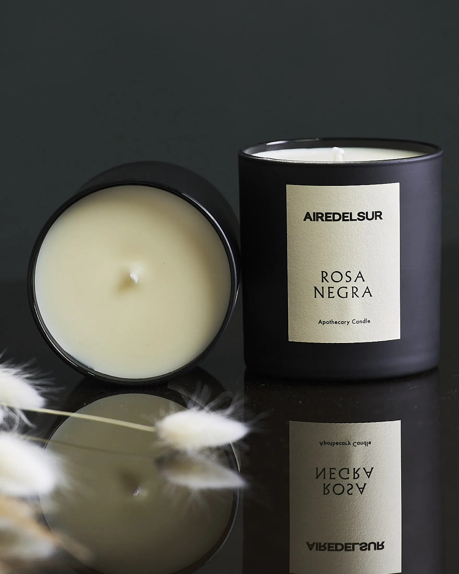 Natural Soy Wax Scented Candle - Rosa Negra
