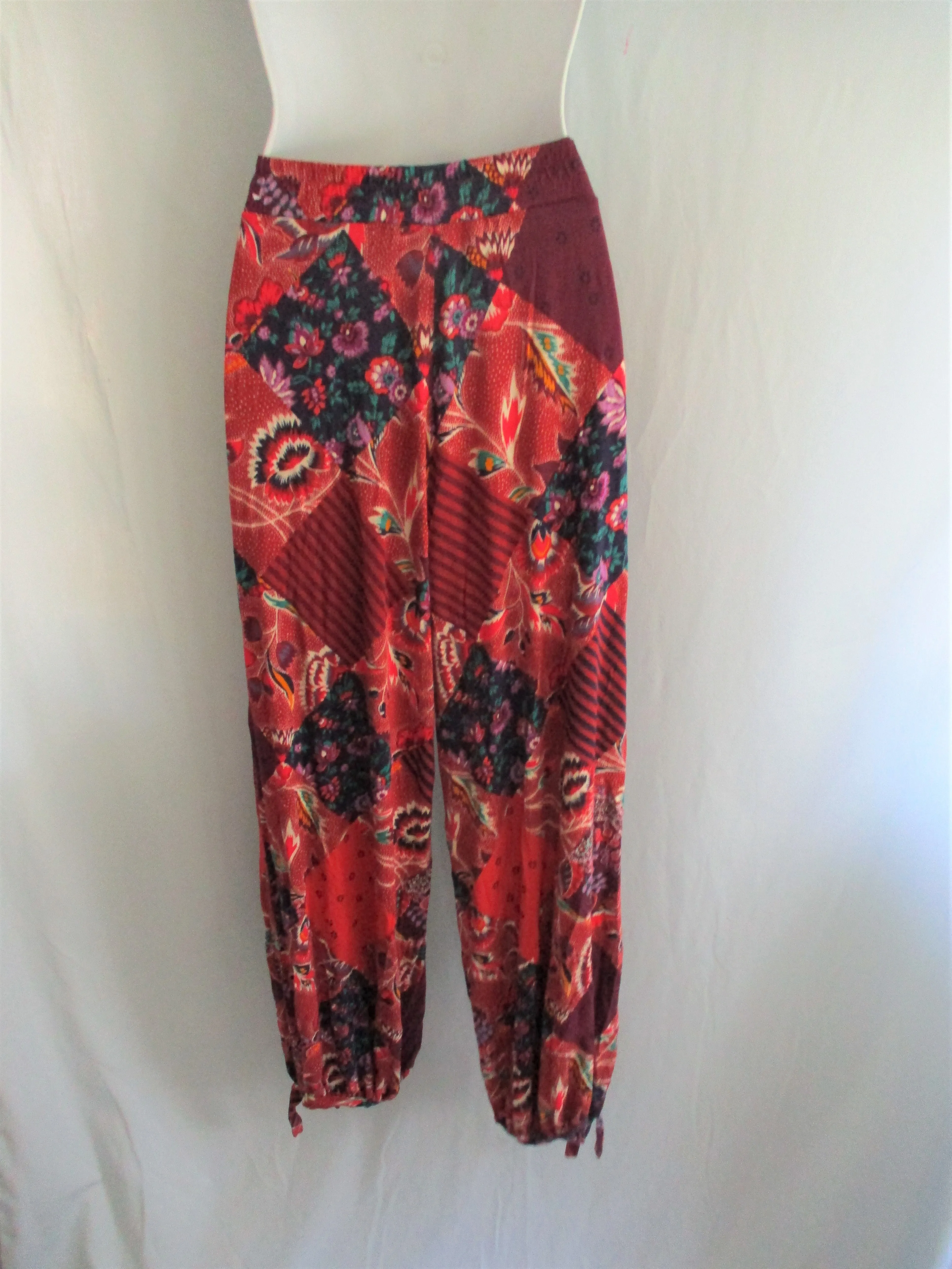 NEW ANTHROPOLOGIE Balloon Pant Floral Boho Festival Hippy M