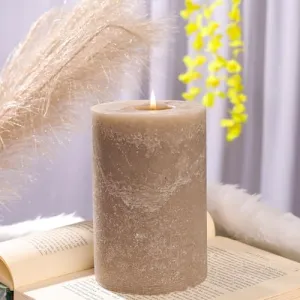 NIKSA HOMES Happy Place Vanilla Scented Candle | Ivory | ‎Paraffin Wax | Scented Sweet, Rich, and Syrupy | 1300 GMS