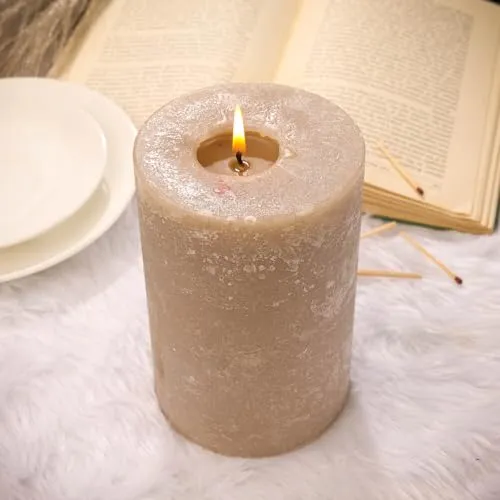 NIKSA HOMES Happy Place Vanilla Scented Candle | Ivory | ‎Paraffin Wax | Scented Sweet, Rich, and Syrupy | 1300 GMS
