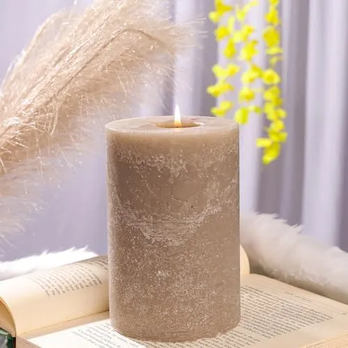 NIKSA HOMES Happy Place Vanilla Scented Candle | Ivory | ‎Paraffin Wax | Scented Sweet, Rich, and Syrupy | 1300 GMS