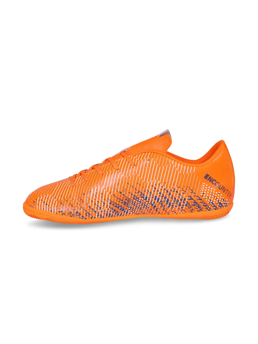 NIVIA Encounter 9.0 Futsal Shoes for Men (Orange/Royal Blue)