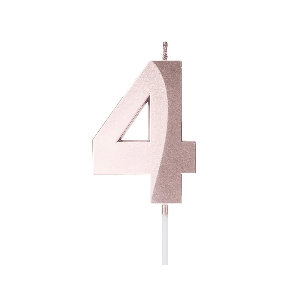 Numeral Candles Rosegold Birthday