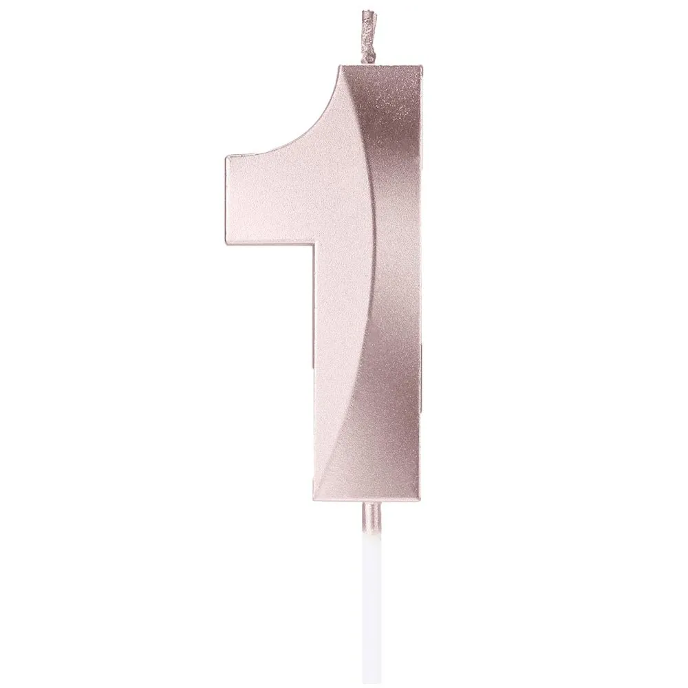 Numeral Candles Rosegold Birthday