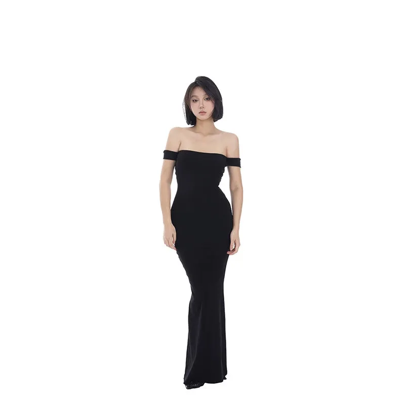 Off-Shoulder Bodycon Maxi Dress