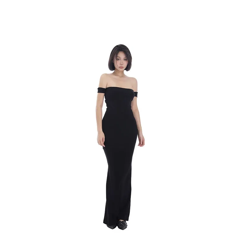 Off-Shoulder Bodycon Maxi Dress