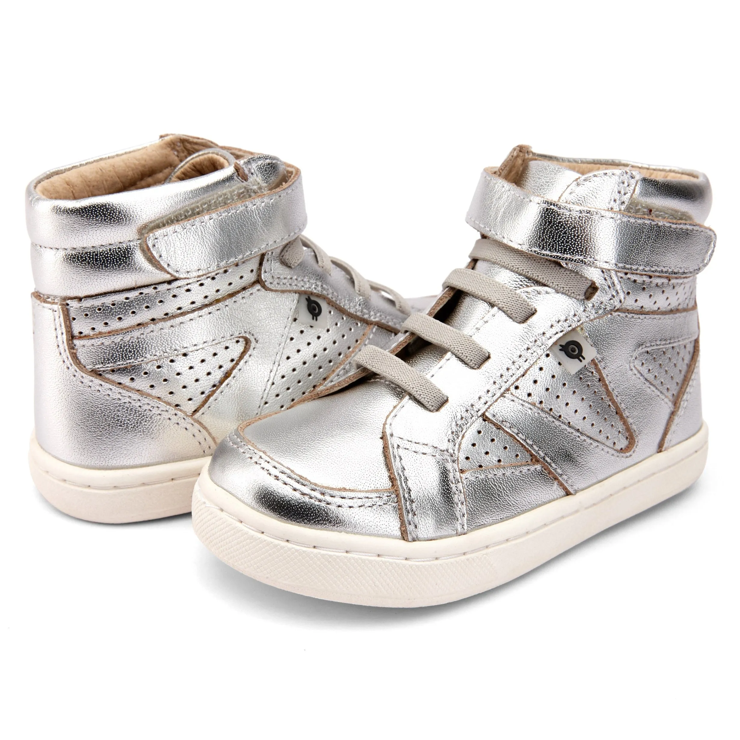 Old Soles Girl's & Boy's Starter Sneakers, Silver