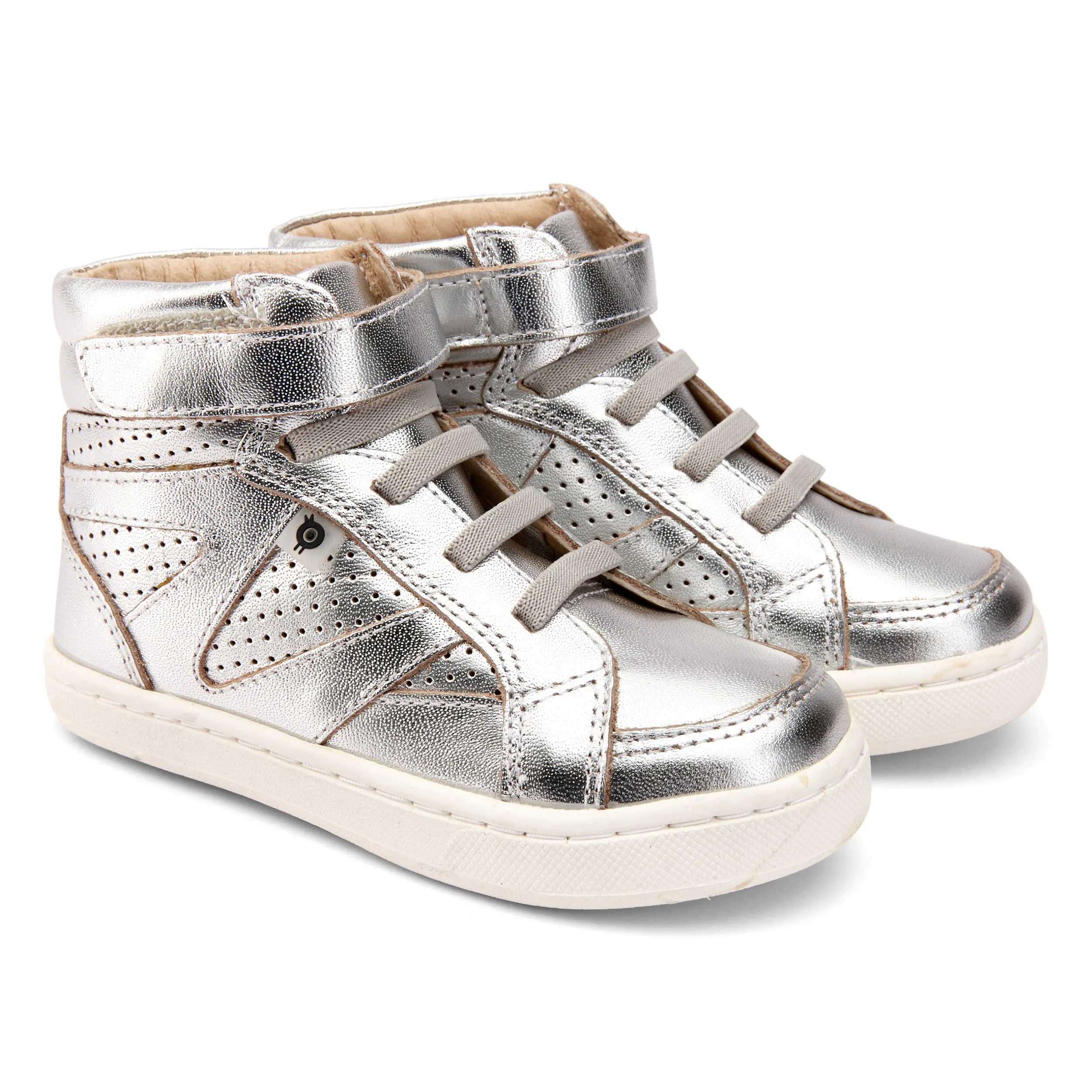 Old Soles Girl's & Boy's Starter Sneakers, Silver