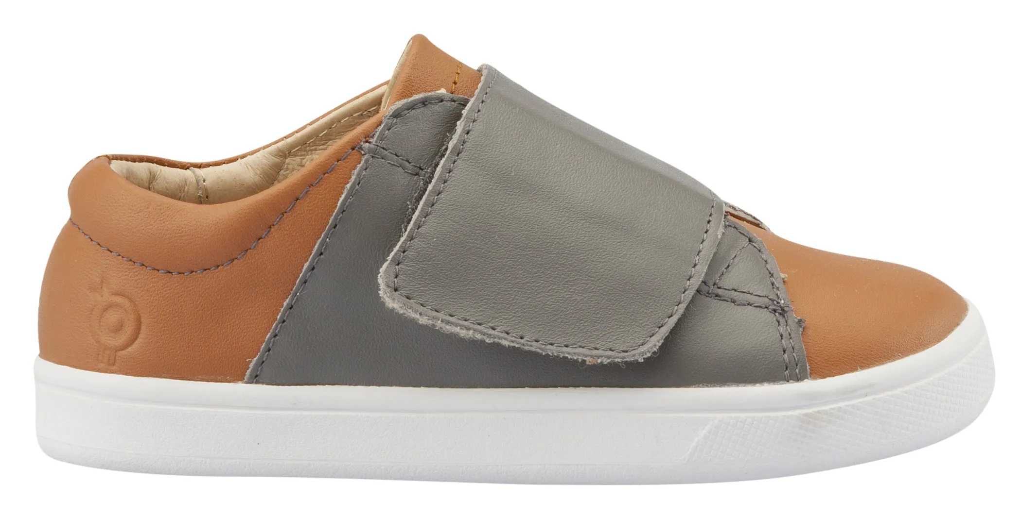 Old Soles Girl's and Boy's Peezy Sneakers, Grey / Tan