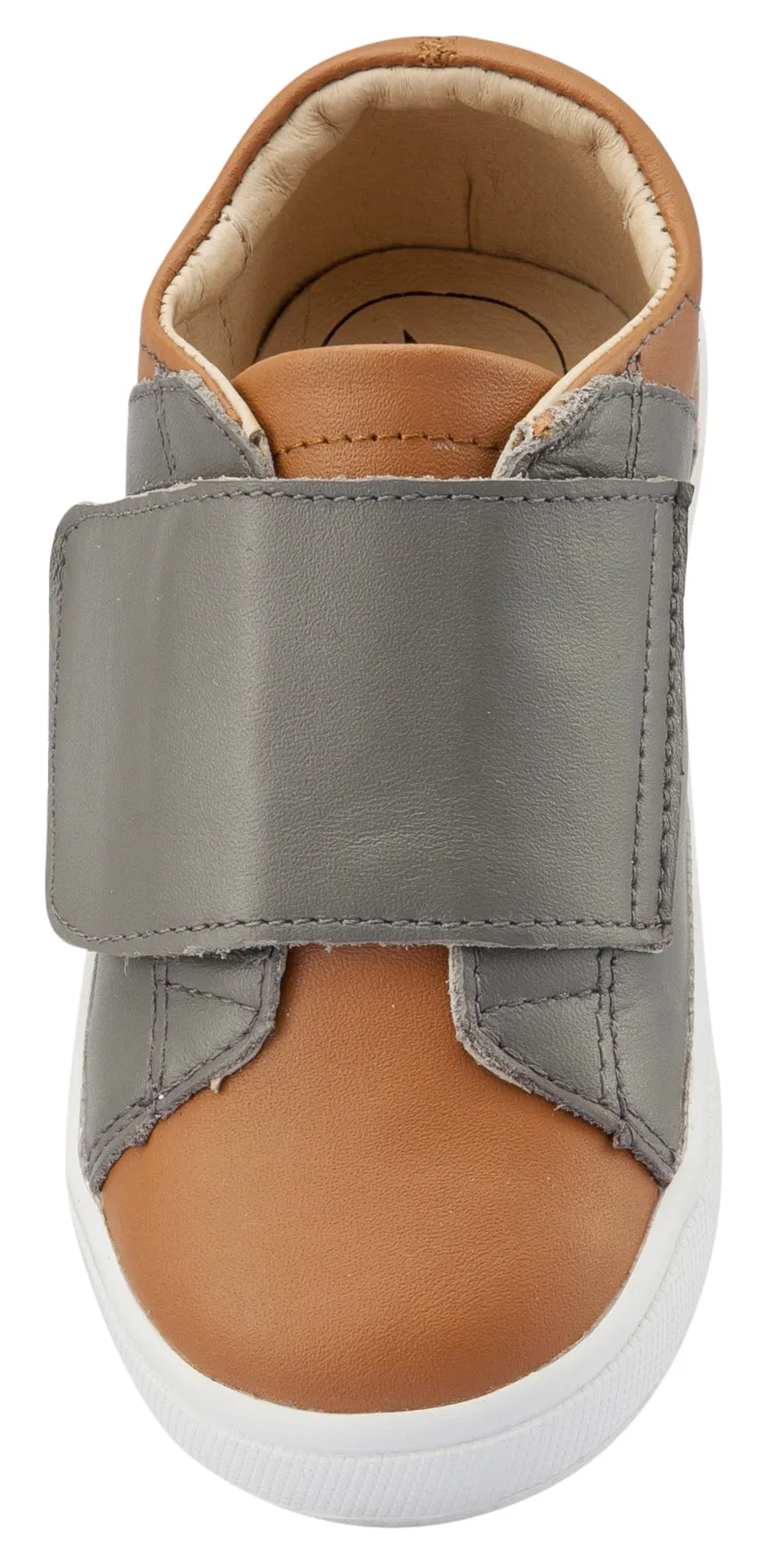 Old Soles Girl's and Boy's Peezy Sneakers, Grey / Tan