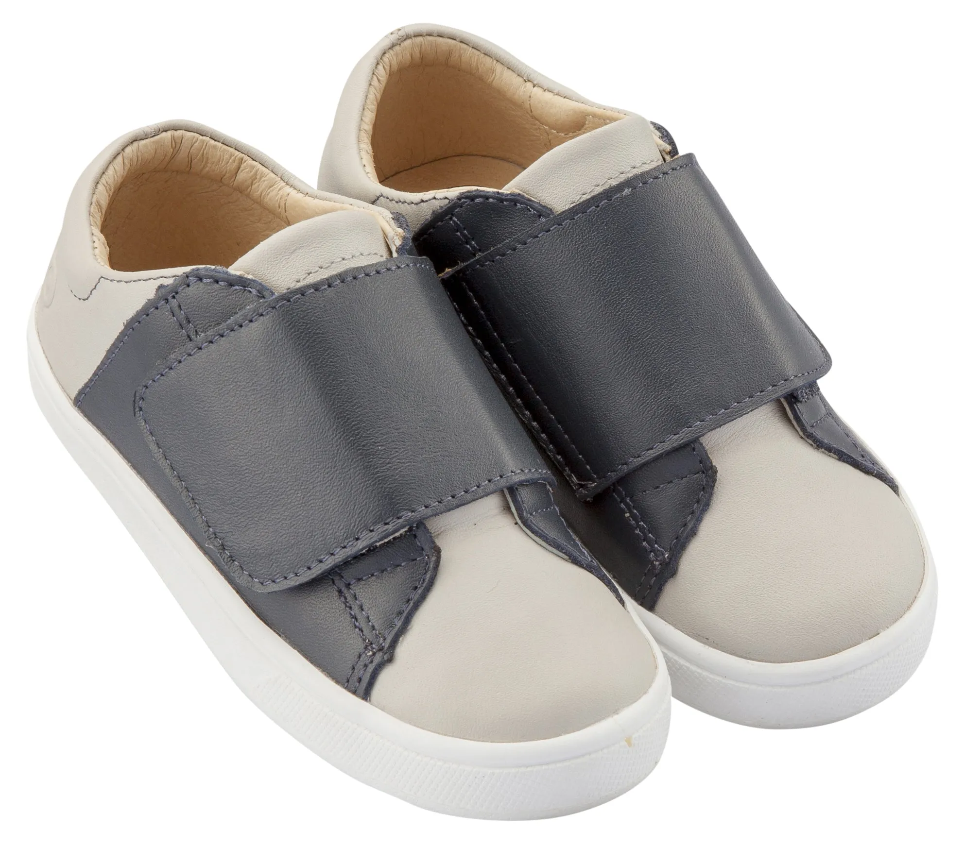 Old Soles Girl's and Boy's Peezy Sneakers, Navy / Gris