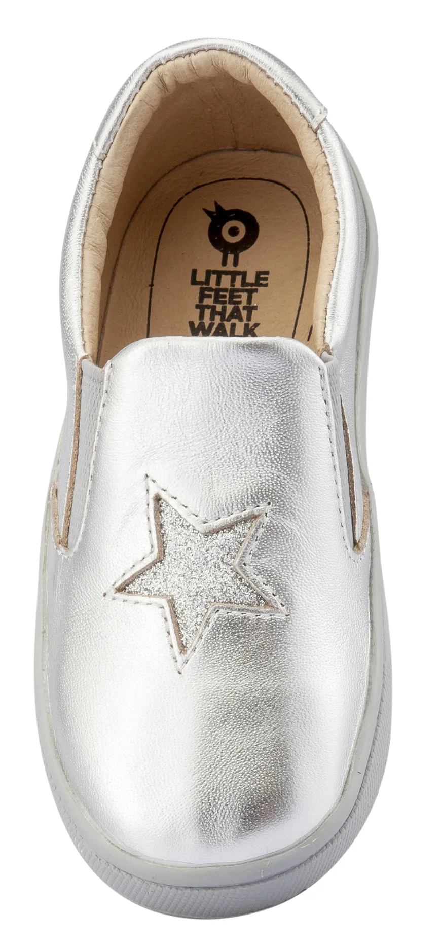 Old Soles Girl's and Boy's Starey Hoff Slip-On Shoe, Silver / Glam Argent