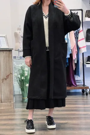 Open Front Pocket Coat