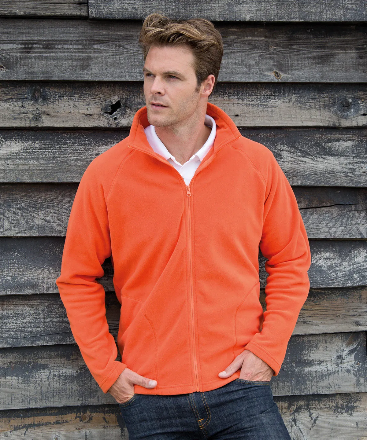 Orange - Core microfleece jacket