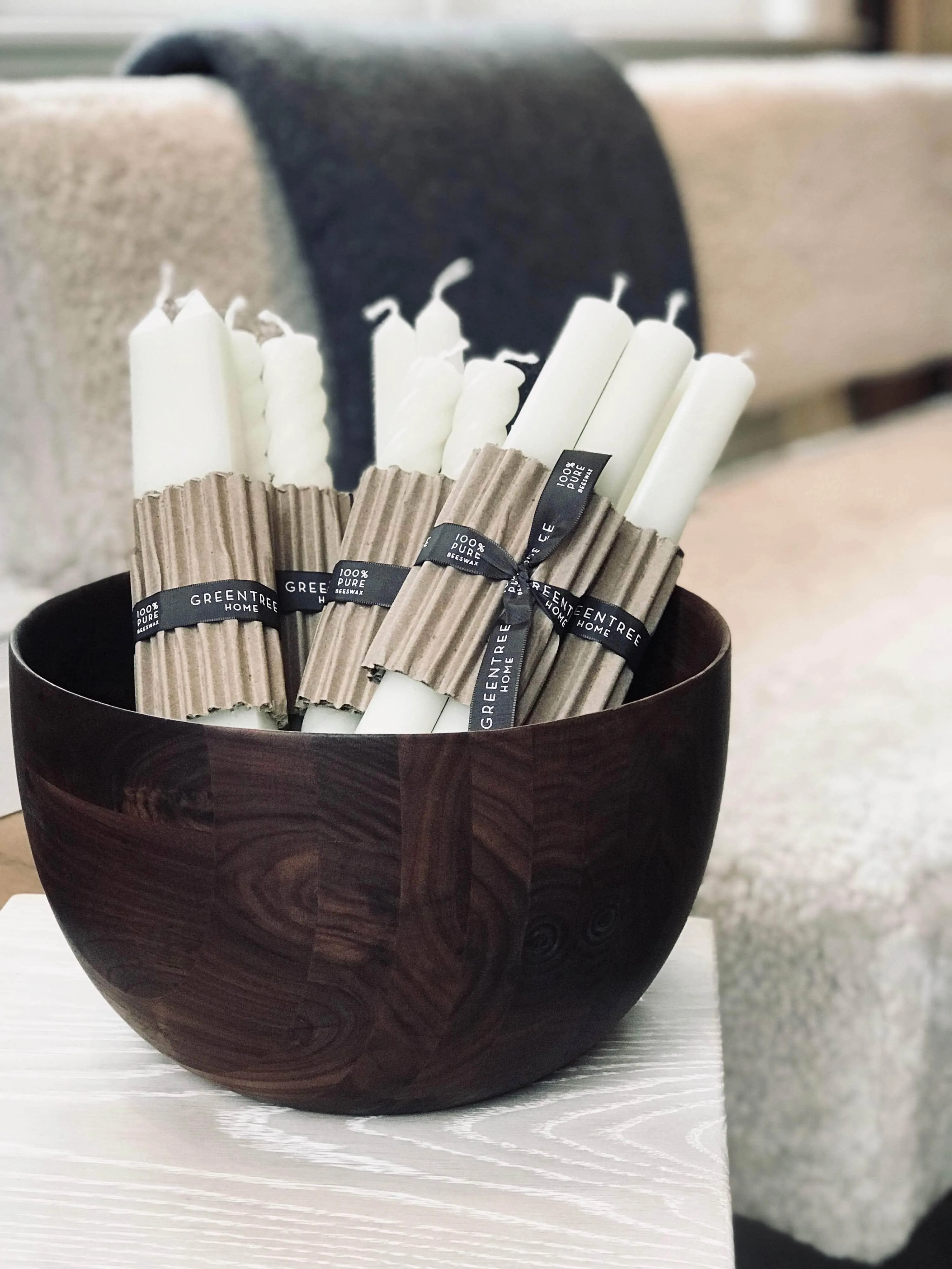 Pair of 16" Square Taper Candles by Greentree Home