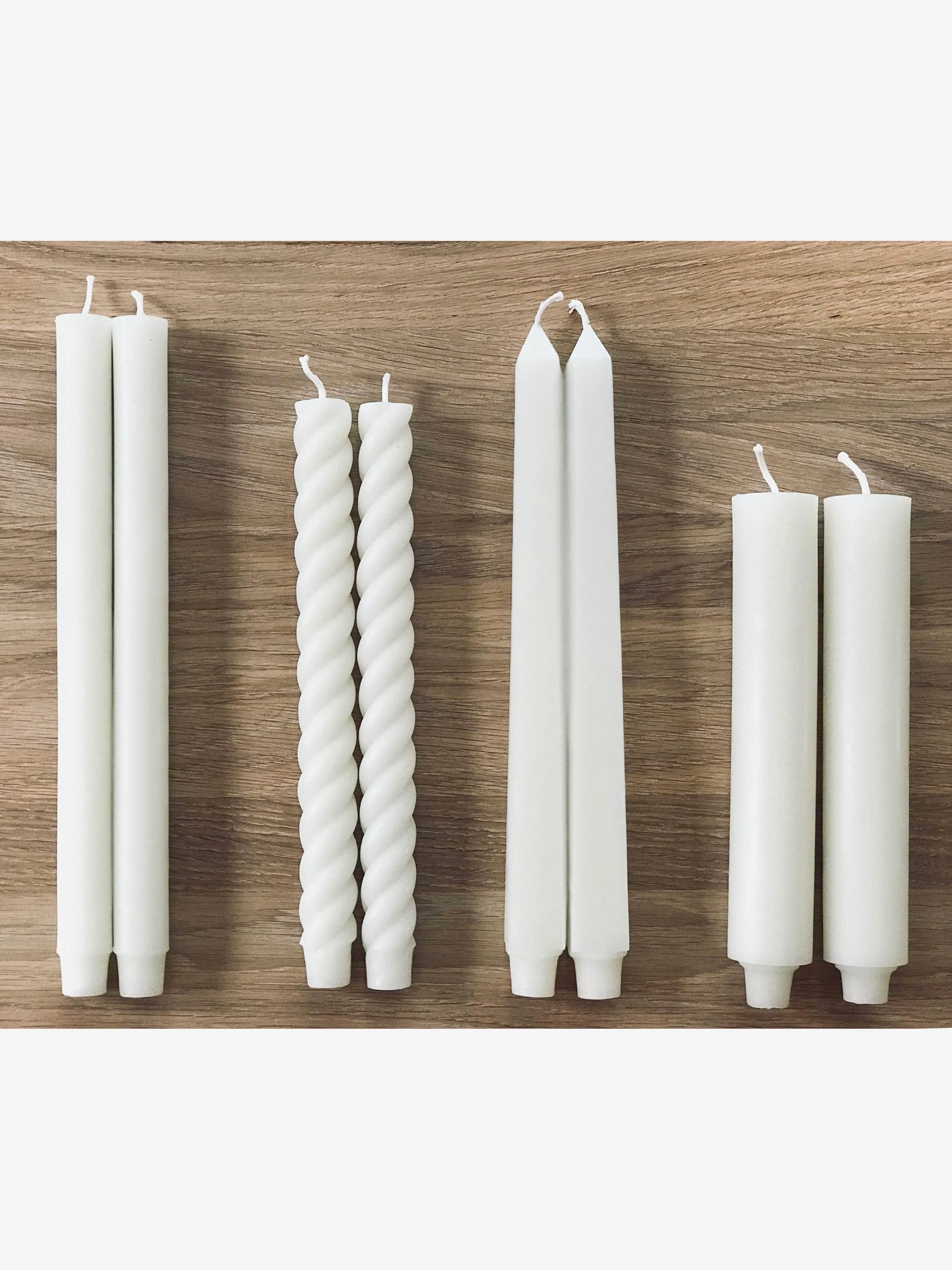 Pair of 16" Square Taper Candles by Greentree Home