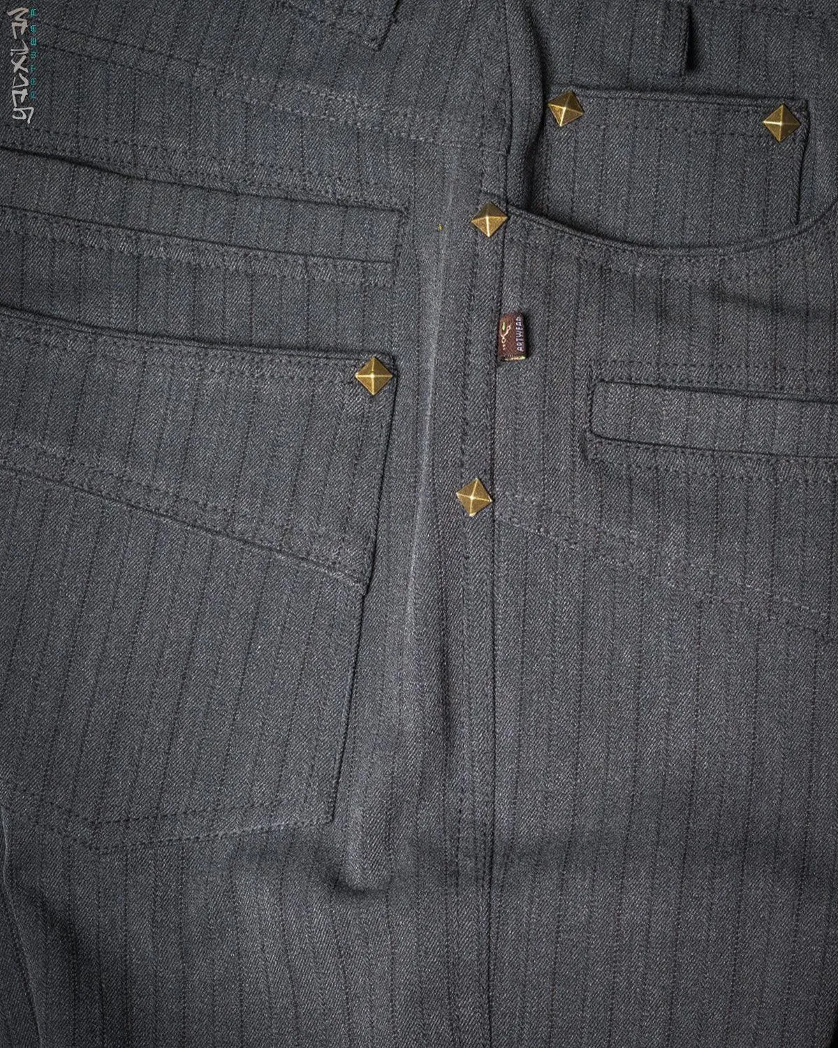 Pants Men / TR Screenprint - Grey Strippes HERRINGBONE