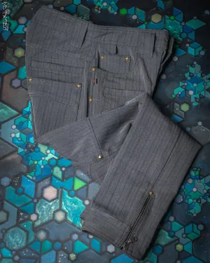 Pants Men / TR Screenprint - Grey Strippes HERRINGBONE