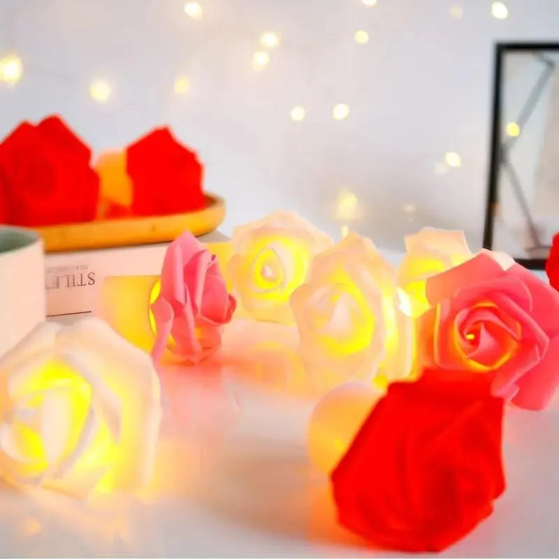 PELO Led Light Diwali Rose Flower Candles/Home Decoration Tealight Candles and Smokeless Candles for Diwali Festival Items Set of 12 Pack of 1