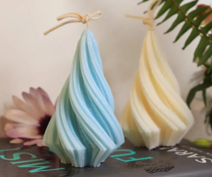 PICKKART Decorative Spiral Swirl Candles for Home, Wedding, Party, Birthday, Christmas, New Year (Multi)