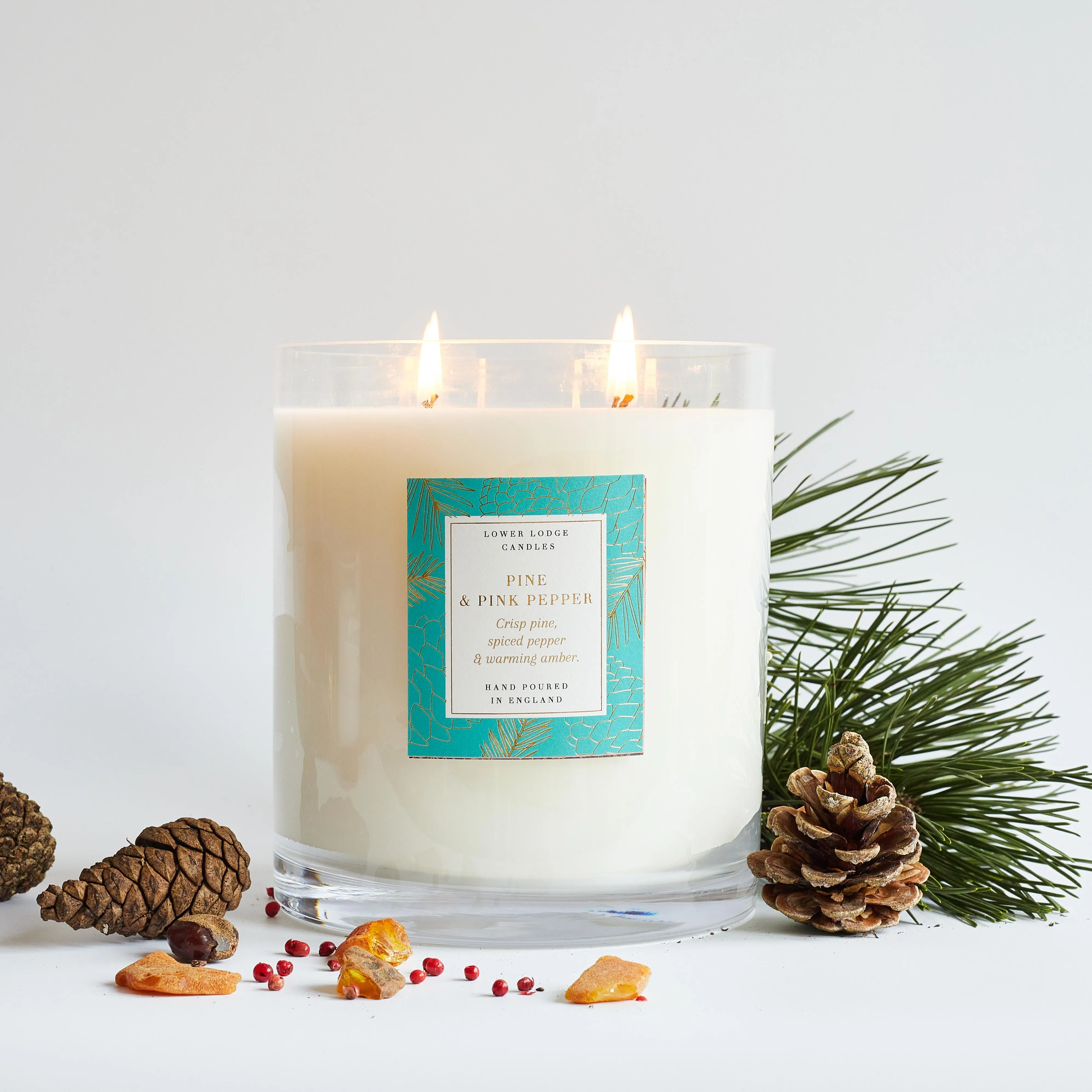 Pine and Pink Pepper 2kg Luxury Scented Candle