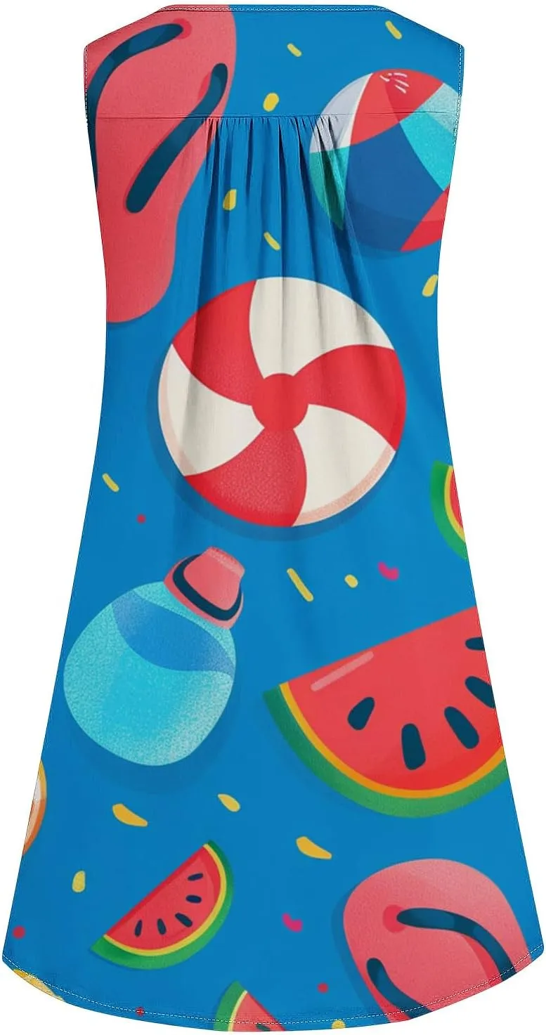 Plus Size Easter Dress Cotton Caftans for Women Midi Summer Dresses Button Dress for Women