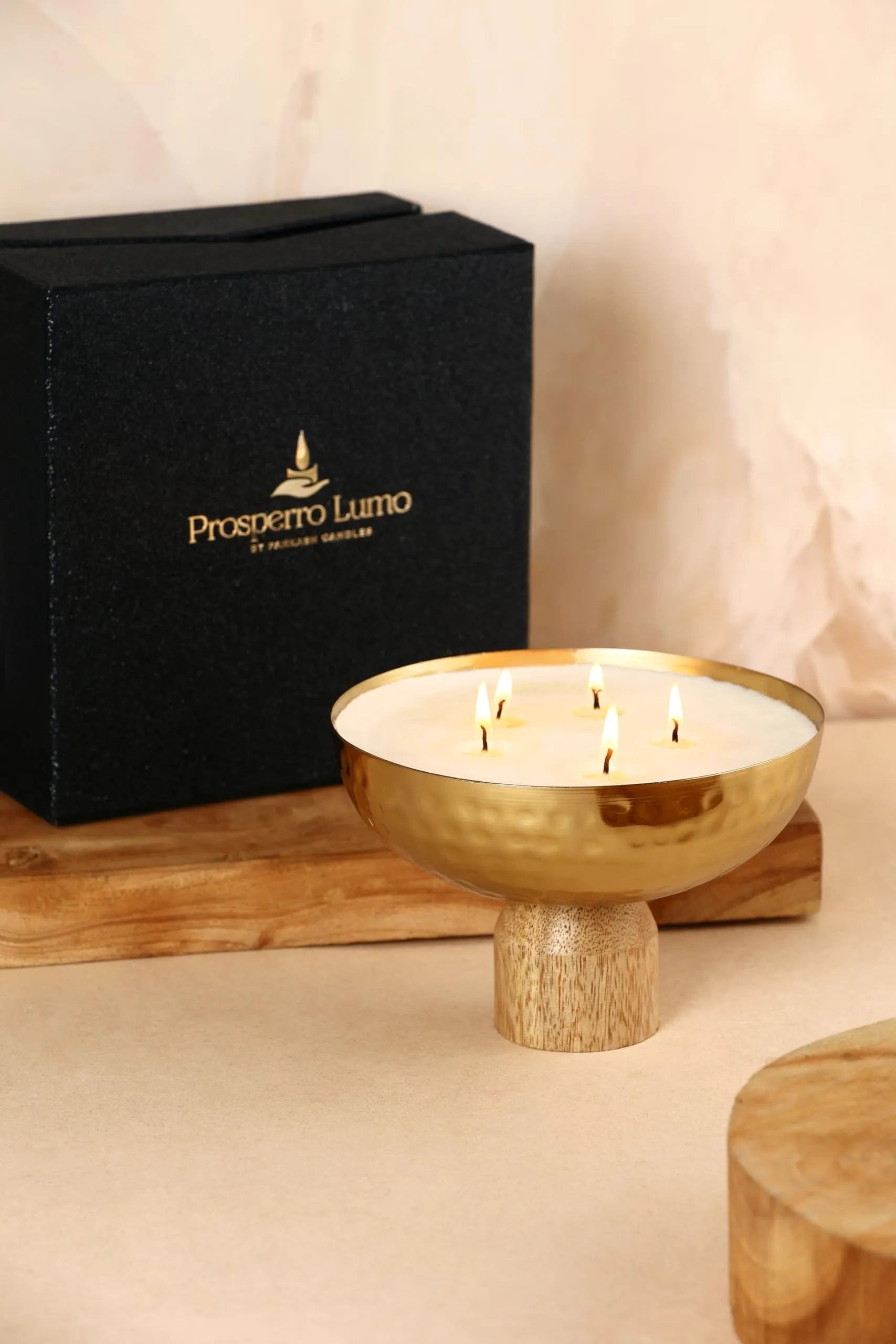 PROSPERRO LUMO by Parkash Candles Luxury 4 Wick Bowl Scented Candle || Soy Wax || Mukhallat