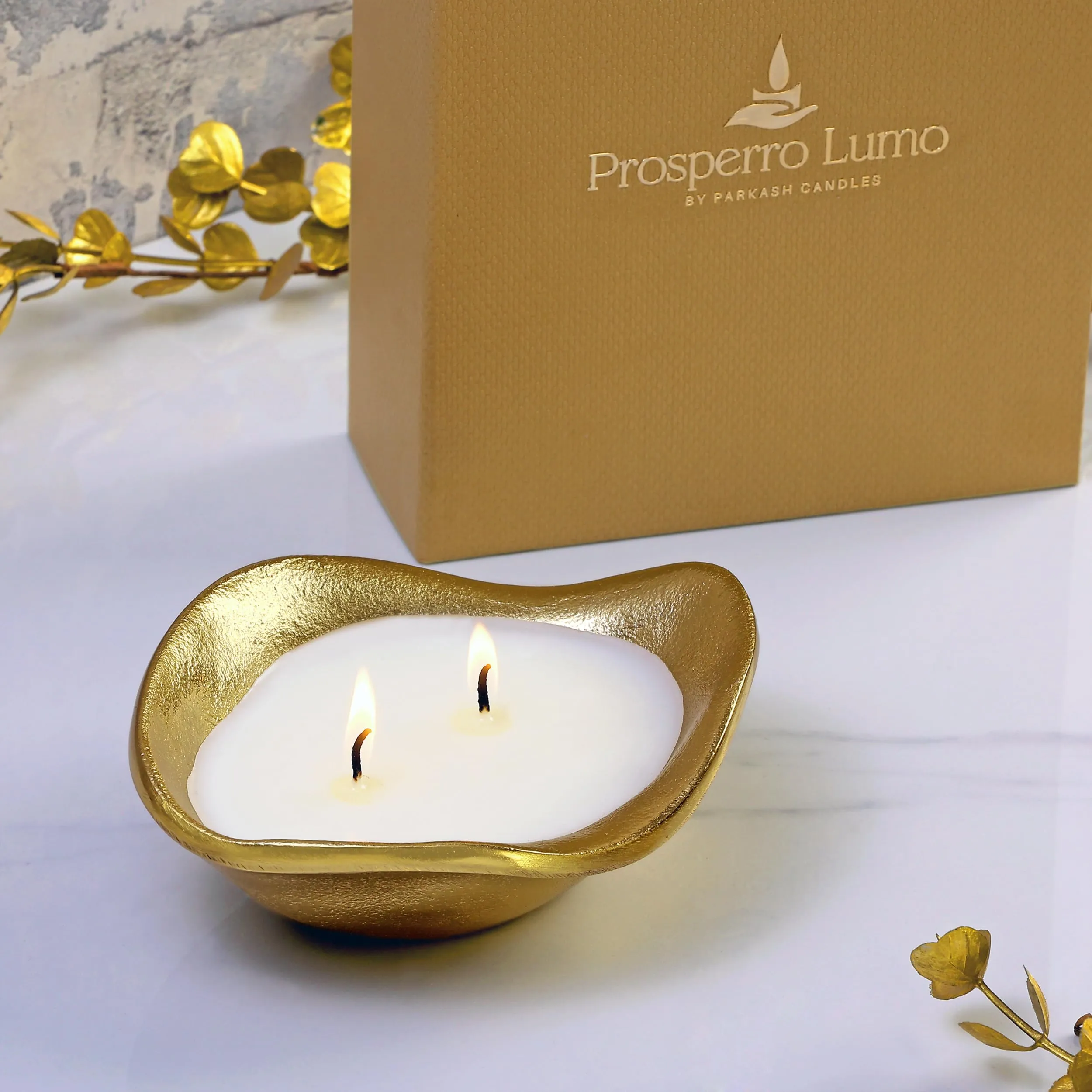 PROSPERRO LUMO by Parkash Candles Luxury Votive Scented Candle || Rose Oudh || 100% Soy Wax