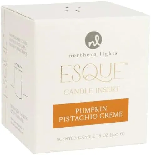 PUMPKIN PISTACHIO CREME by Northern Lights , ESQUE CANDLE INSERT 9 OZ