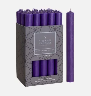 Purple 8 inch Dinner Candles x 20