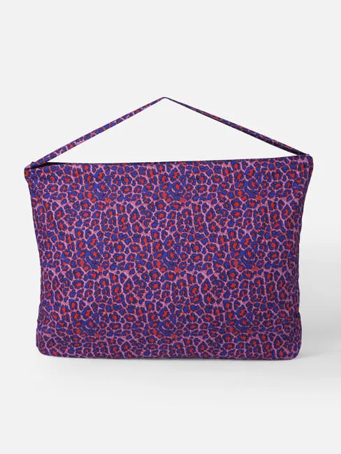 Purple Animal Print Cotton Tote Bag