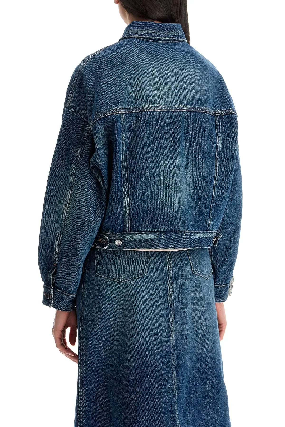 "boxy denim jacket in c COHFC F02905 INDIGO DELAVE