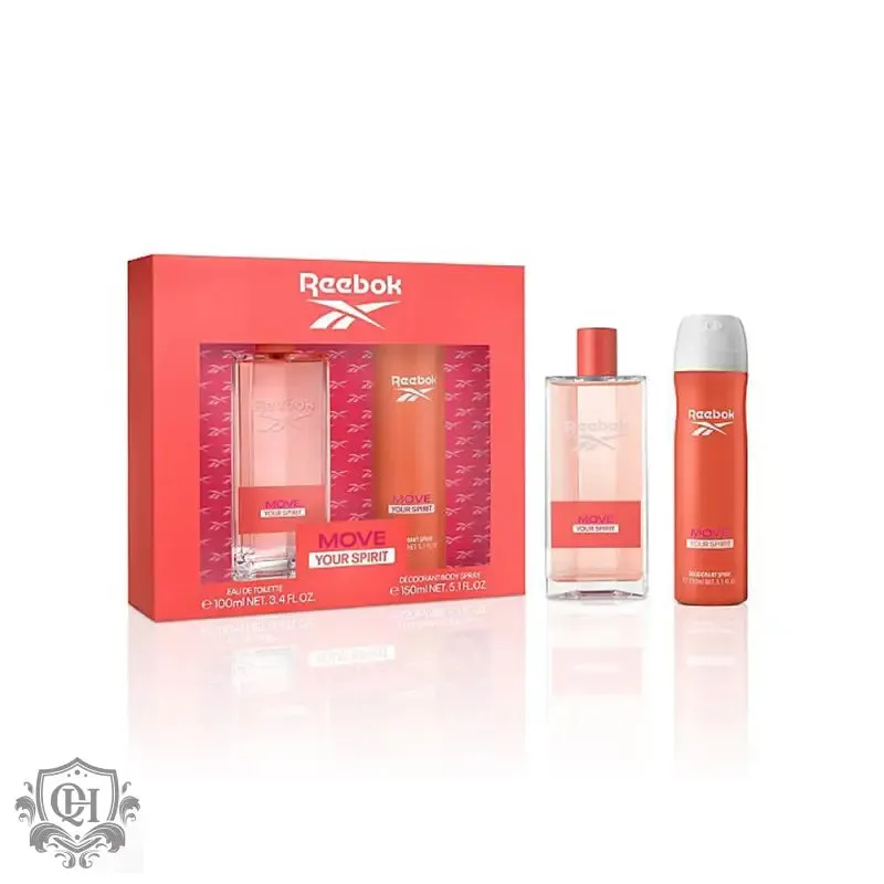 Reebok Move Your Spirit Women Gift Set 100ml EDT   150ml Body Spray