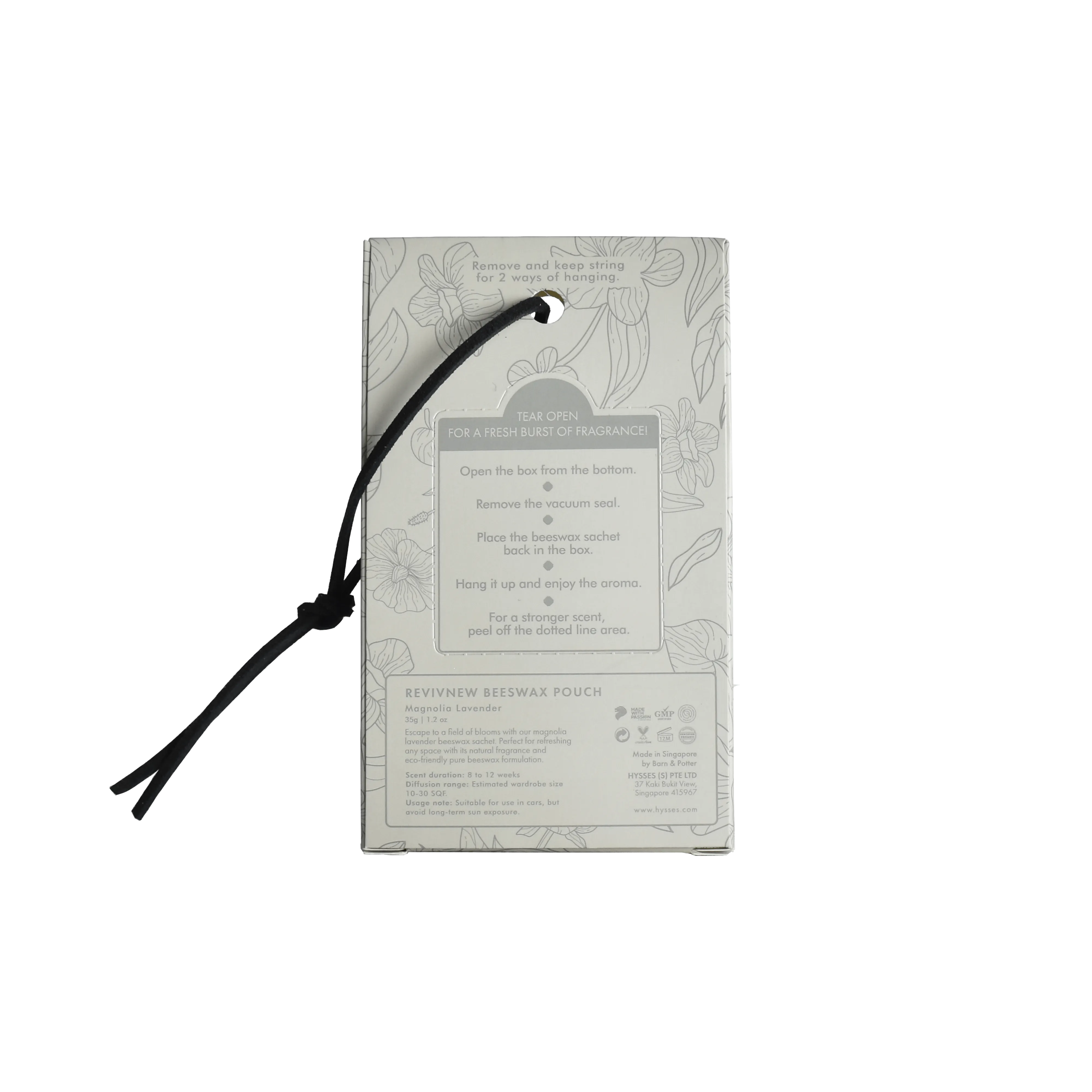 RevivNew Beeswax Pouch, Magnolia Lavender