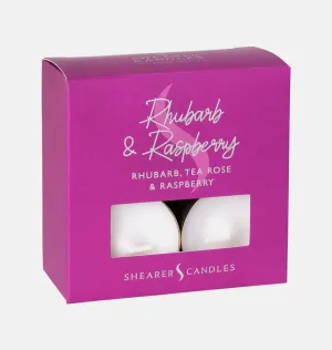 Rhubarb and Raspberry Tealights