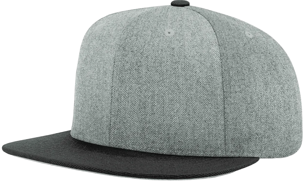 Richardson 510 Flatbill Snapback Cap Wool Blend Hat Hi-Profile Adjustable Snapback