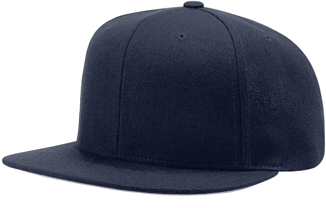 Richardson 510 Flatbill Snapback Cap Wool Blend Hat Hi-Profile Adjustable Snapback